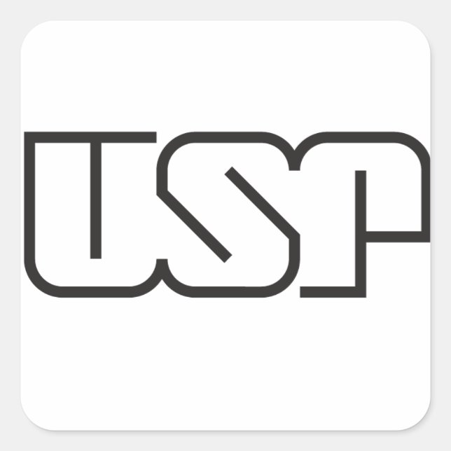 Sticker Carré USP (logo) (Devant)