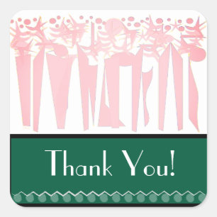 STICKER CARRÉ VACANCES AVEC ART DÉCO