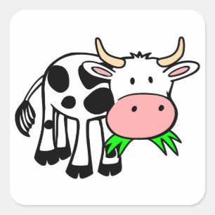 Sticker Carré Vache Holstein