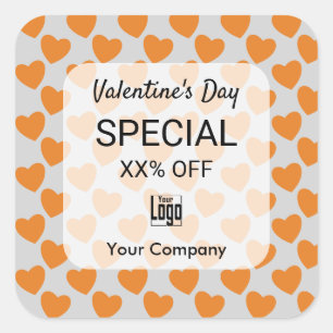 Sticker Carré Valentine's Faire-part on Marketing Collateral