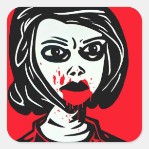 Sticker Carré Vampire