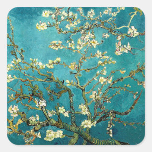 Sticker Carré Van Gogh Almond Blossoms Impressionnisme Classique