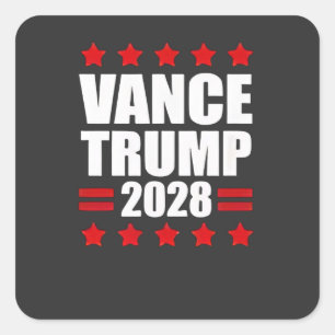 Sticker Carré Vance Trump Election présidentielle 2028 Politique