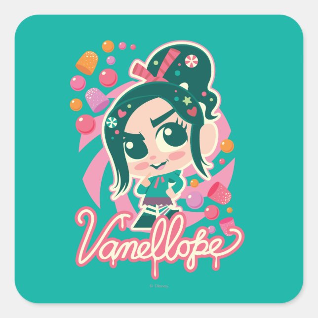 Sticker Carré Vanellope (Devant)