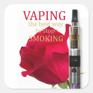 Sticker Carré Vaping est le meilleur moyen d'arrêter de fumer