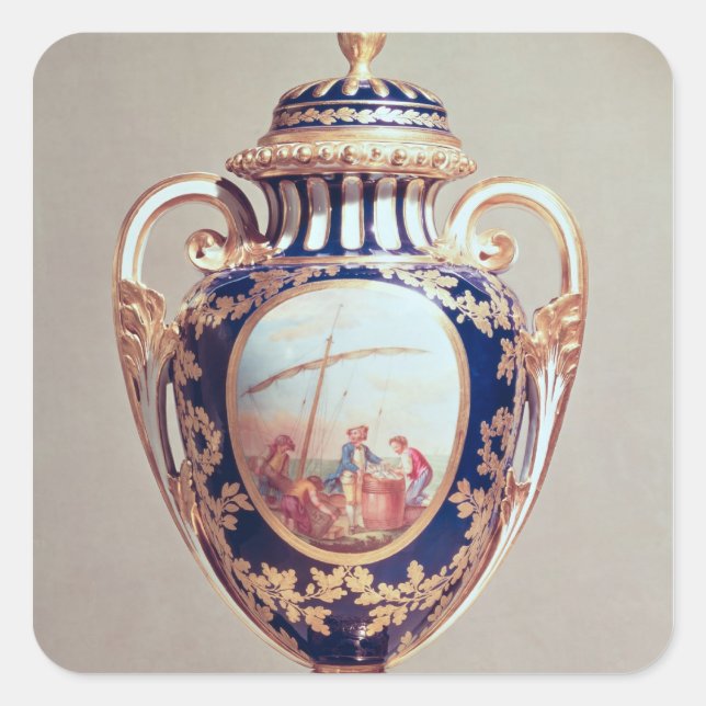 Sticker Carré Vase de Sevres, milieu du 18ème siècle (Devant)