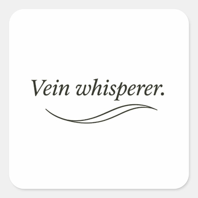 Sticker Carré Vein Whisperer (Devant)