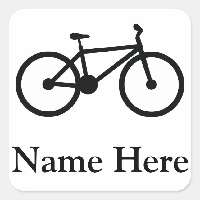 Sticker Carré Vélo (Devant)