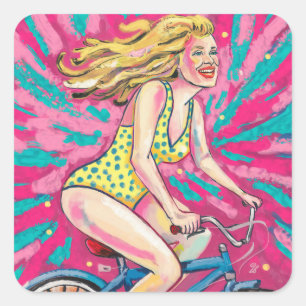 Sticker Carré Vélo cassé