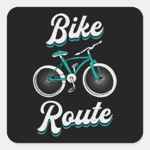 Sticker Carré Vélo de la route Vélo VTT VTT VTT VTT VTT