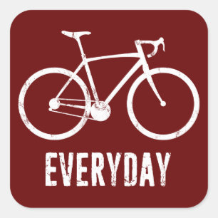 Sticker Carré Vélo tous les jours