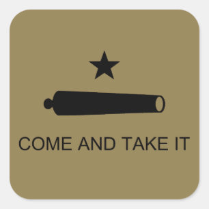 Sticker Carré Venez-y le chercher ! Drapeau de bataille de l'Éta