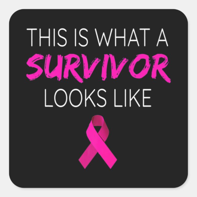 Sticker Carré Venin de Breast Cancer (Devant)