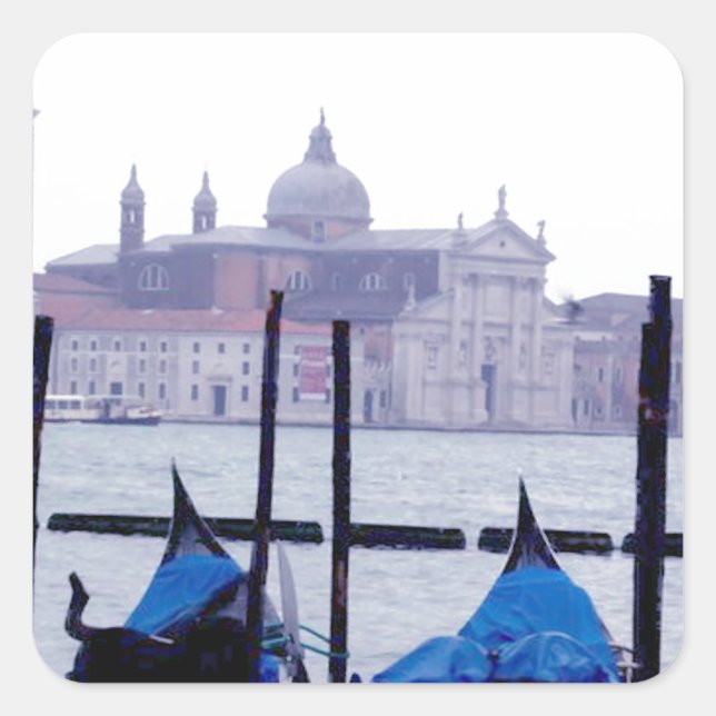 Sticker Carré Venise Italie Voyage (Devant)