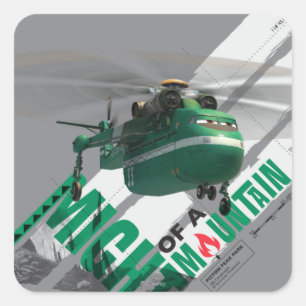 Sticker Carré Vent De Montagne