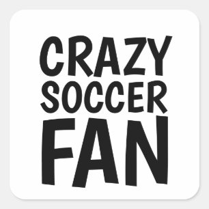 STICKER CARRÉ VENTILATEUR DE FOOTBALL