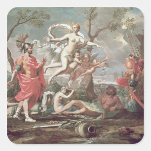 Sticker Carré Venus Arming Aeneas, 1639
