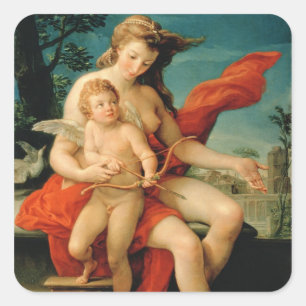 Sticker Carré Vénus et Cupidon, 1785