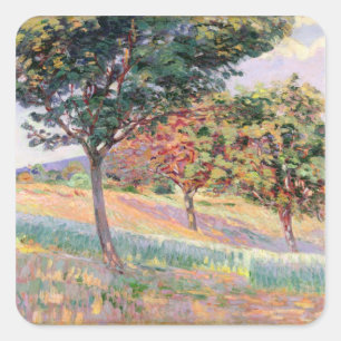 Sticker Carré Verger à St Cheron, 1893 (huile sur la toile)