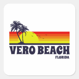 Sticker Carré Vero Beach la Floride