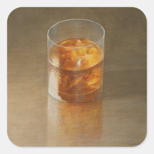Sticker Carré Verre de Whisky 2010