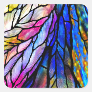 Sticker Carré Verre, Tiffany - Style,