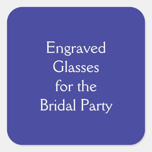 Sticker Carré Verres (Devant)