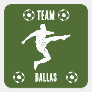 Sticker Carré Vêtements de football de football