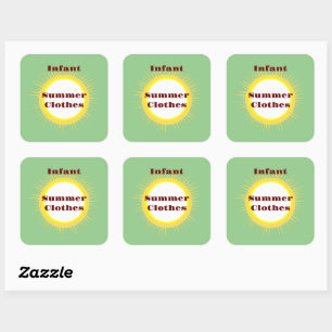 Sticker Carré Vêtements pour bébés / Autres idées d'organisation