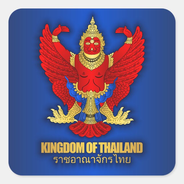 Sticker Carré Vêtements "Thaïlande COA" (Devant)