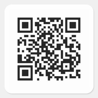 Sticker Carré Veux-Tu M'Épouser ? Code QR