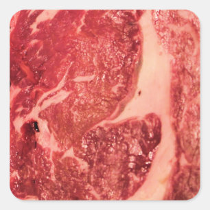 Sticker Carré Viande Rouge Crue de Qualité Supérieure   Photo Ma