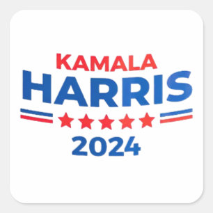 Sticker Carré Vice-Président Kamala Harris pour Président 2024