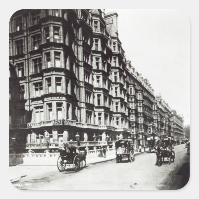 Sticker Carré Victoria Street, Londres, vers 1900 (Devant)