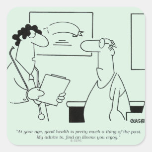 Sticker Carré Vieillir