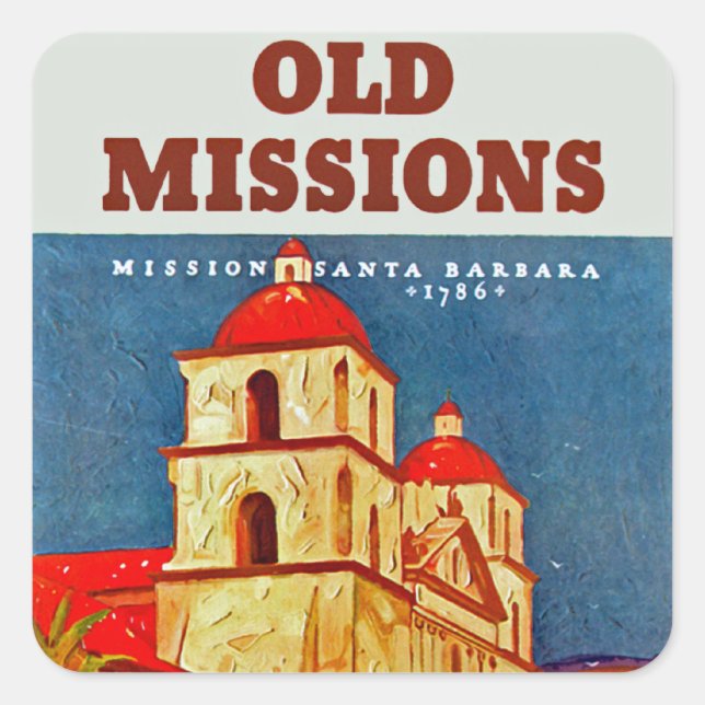 Sticker Carré Vielles missions ~ Père Noël Barbara (Devant)