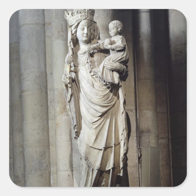 Sticker Carré Vierge et Enfant, Notre-Dame de Paris (Devant)