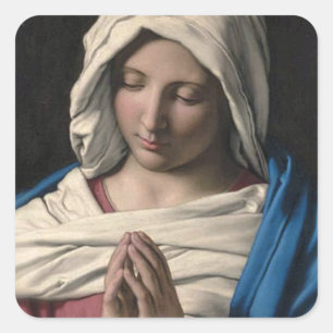 Sticker Carré Vierge Marie / Vierge Maria