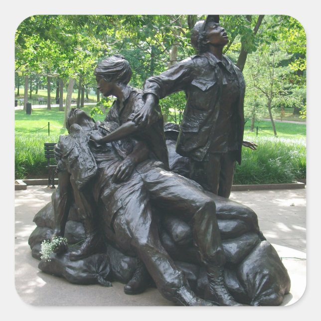 Sticker Carré Vietnam Women's Memorial, Washington, D.C. (Devant)