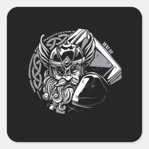 STICKER CARRÉ VIKING HAMMER