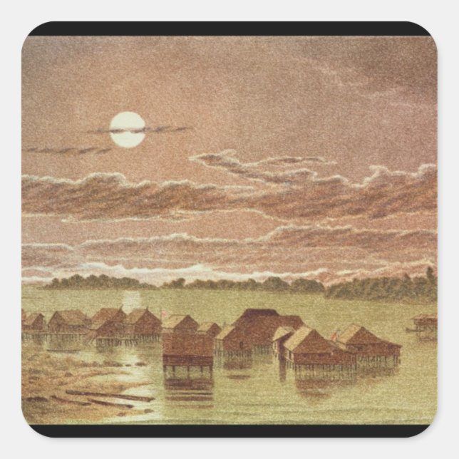 Sticker Carré Village à Basilan, Philippines (Devant)