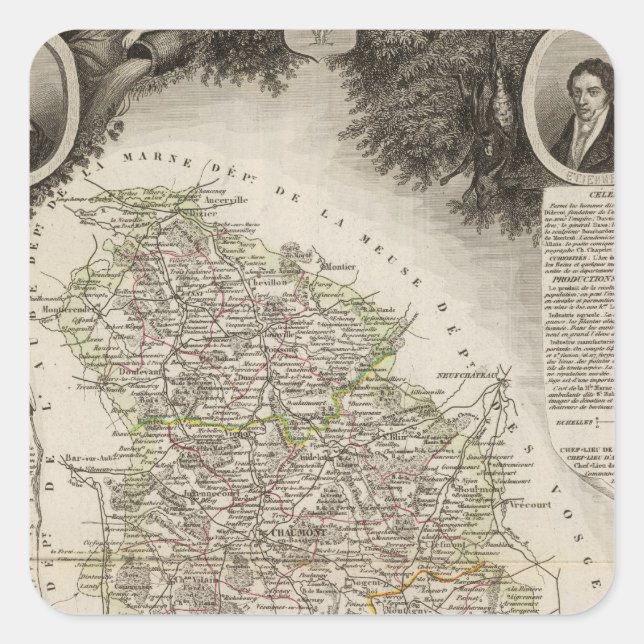 Sticker Carré Villes (Devant)