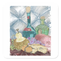 Vin et fromage Charcuterie Art original