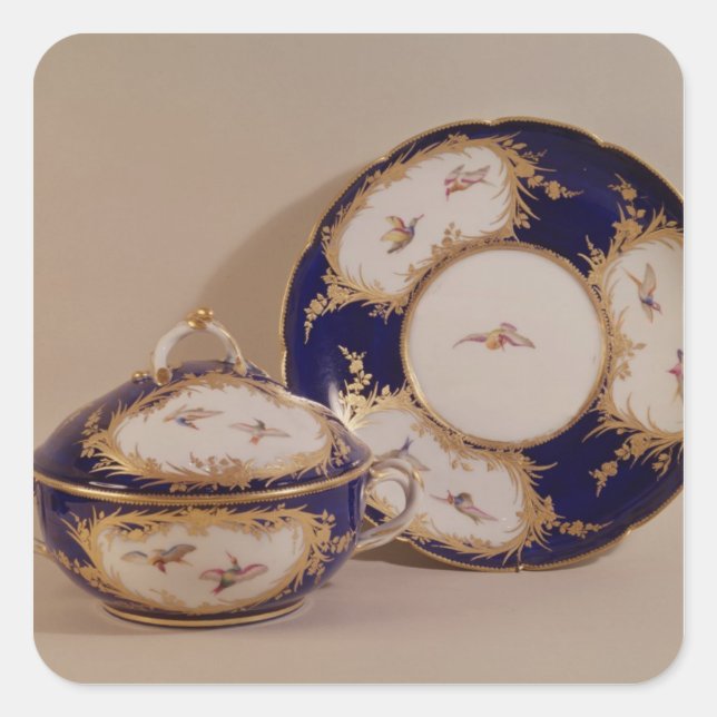 Sticker Carré Vincennes bol et stand, c.1745 (Devant)