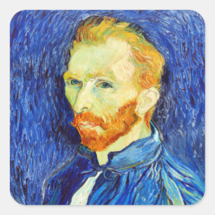 Sticker Carré Vincent van Gogh - Autoportrait, 1889,