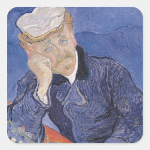 Sticker Carré Vincent van Gogh   Dr Paul Gachet, 1890
