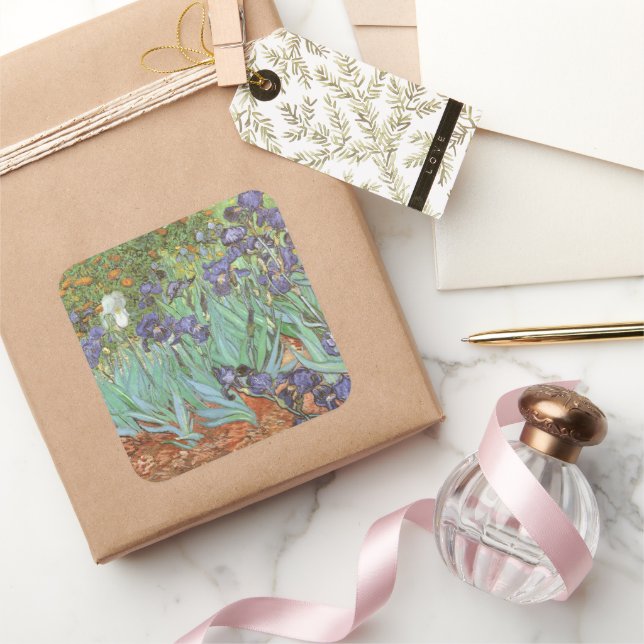 Sticker Carré Vincent van Gogh - Irises (Cadeaux)