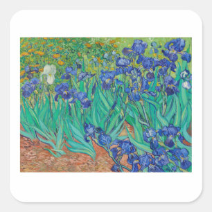 STICKER CARRÉ VINCENT VAN GOGH "IRISES" ENVELOPE SEAL