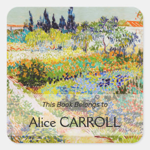 Sticker Carré Vincent van Gogh - Jardin à Arles