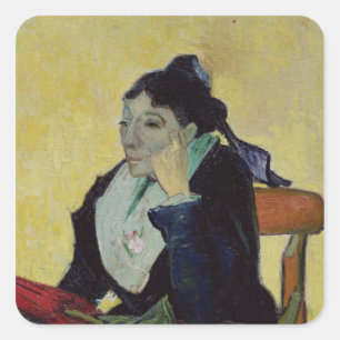 Sticker Carré Vincent van Gogh   L'Arlesienne 1888